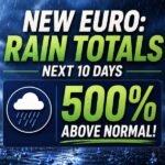 European Ensemble Model Showing Rainfall Totals 500 Percent Above Normal Over Next 10 Days With Pattern Finally Poised to Make Meaningful Dent in Drought