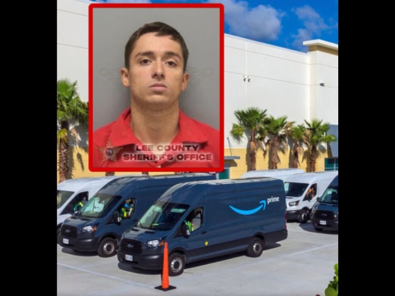 Fired Amazon Employee Anthony Gillio Arrested in Lee County Florida After Slashing Tires on 29 Delivery Vans and Stealing 23 Key Fobs Overnight at Logistics Drive Facility