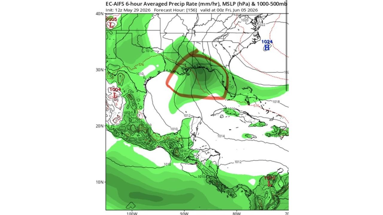 Gulf of Mexico and Florida Watching Small Chance of Subtropical or Tropical Storm Development With Heavy Rains Possible Next Week