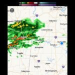 Heavy Downpours Moving Into Northwest Alabama From Mississippi Including Florence, Corinth and Huntsville Area With Severe Threat Focused on Morgan, Marshall and DeKalb Counties by 7PM