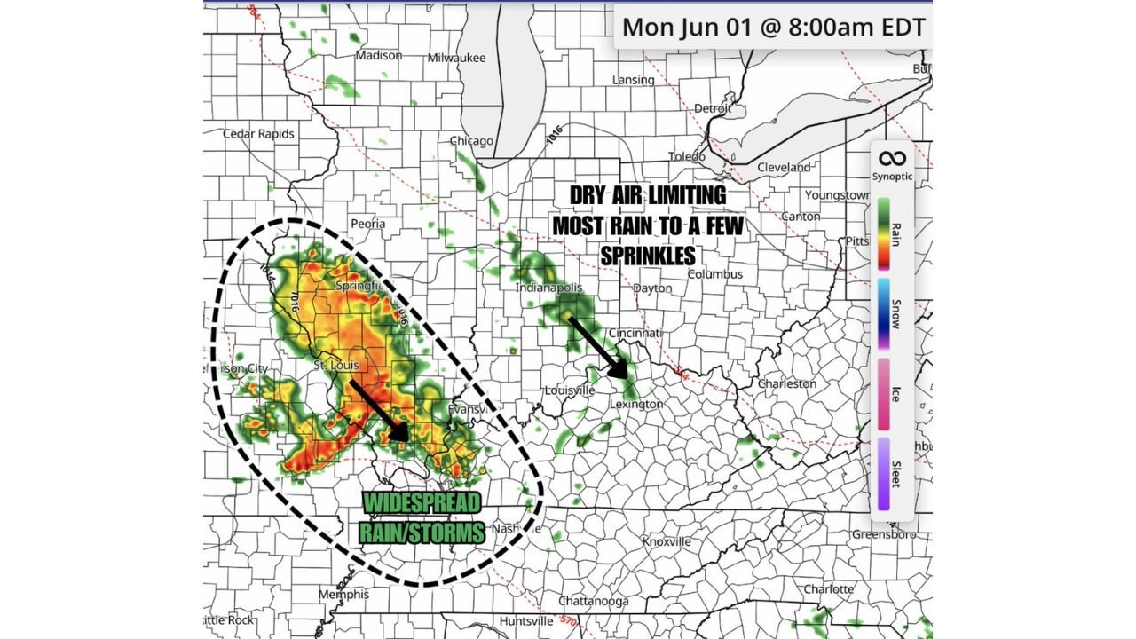 Illinois and Central Indiana Facing Wet Morning Commute as Widespread Rain and Storms Push Through Monday Morning