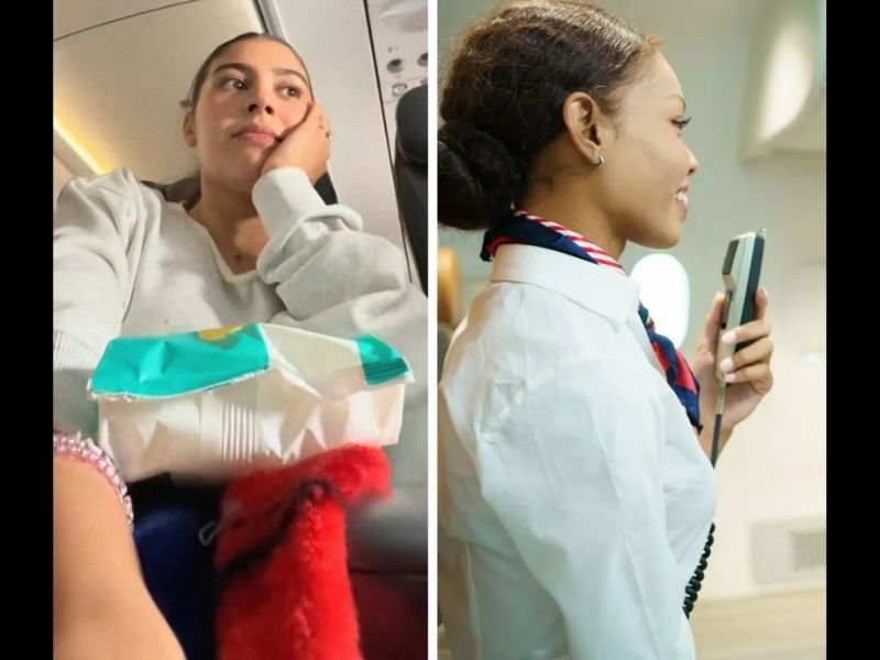 JetBlue Flight Attendant's Odd Mid-Turbulence Announcement Sends Nervous Flyers Into Panic With Video Going Viral at 499K TikTok Views