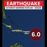 Large 6.0 Earthquake Strikes Atlantic Ocean East of Antigua and Barbuda Saturday Morning May 16 With No Tsunami Threat for Caribbean and United States
