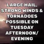 Large Hail Strong Winds and Tornadoes Possible Across Entire State of Arkansas Tuesday Late Afternoon and Evening as Severe Storm Risk Grows