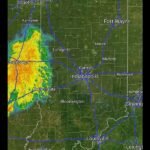 Line of Messy Showers and Thunder Moving Across Indiana and Illinois Including Indianapolis Chicago and Terre Haute This Friday Morning With No Severe Weather Expected