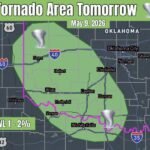 Low End Tornado Potential From High Based Supercells Targeting Southwest Oklahoma Including Lawton Sayre Altus and Hobart on Saturday May 9