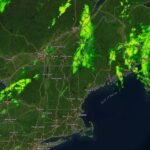 Rain Showers and Clouds Covering Northeast US and New England on Mothers Day Sunday With Temperatures Stuck in 60s Up North and Mid 70s in Southern Areas