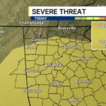 Severe Storms With Damaging Wind Gusts and Flash Flooding Threatening Atlanta, Rome and Gainesville This Afternoon and Evening