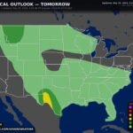 Slight Risk of Severe Weather Targets South Texas With Very Large Hail, Damaging Winds and Tornadoes Possible Tomorrow May 26