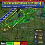 Thunderstorms Bringing Gusty Winds 30 to 50 MPH and Heavy Downpours Across Northwest Indiana and Gary Tonight May 12 After 6 PM CDT With No Severe Weather Expected