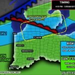 Thunderstorms With Quarter Size Hail and 60 MPH Gusts Possible Across Indiana From 4PM EDT Today Through 5AM With Brief Tornado Risk Over Northern Indiana Including Gary and Fort Wayne
