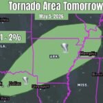 Very Large Hail Damaging Winds and Brief Tornadoes Threatening Northeast Texas Arkansas Memphis and Surrounding Areas on May 5 With More Organized Storm Coverage Expected