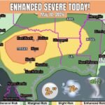 Very Large Hail Over 2 Inches and 70 MPH Winds Threatening North and Central Texas Including Dallas Fort Worth Waco and Houston Under Enhanced Risk Today May 10
