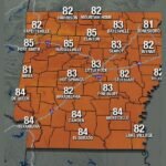 Warm Saturday Brings Mid 80s Across Arkansas With Limited Severe Weather Risk Possible Late Tonight in Western Half of State