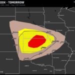 75 MPH Damaging Wind Threat Targets Kansas, Nebraska and Colorado Saturday With Tornado Risk in Hatched Zone