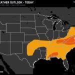Alabama Virginia and New York Face Three Separate Severe Weather Stories Thursday as SPC Issues Level 2 Risk From Alabama Through New York