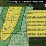 Dakotas, Eastern Wyoming, and Western Nebraska Under Slight Risk with Supercells, Large Hail, and Tornadoes Possible as Cold Front Triggers Storms This Afternoon