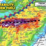 Kansas, Nebraska, Missouri, and Iowa Border Region Loaded with Extreme Storm Fuel as Surface Heating Ignites Late Day Storms with Upper Air Disturbances 450 to 600 Miles Away Friday June 5