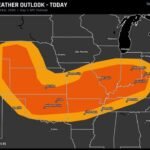Kansas, Oklahoma, Missouri Face Level 2 Severe Risk Today With Big Hail, Possible Tornado, 75 MPH Wind Gusts Tonight