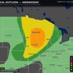 Minneapolis, Wausau, and Rockford Including Milwaukee, Chicago, and Kansas City Facing Severe Weather Outbreak with Damaging Winds, Very Large Hail, and Strong Tornadoes as Enhanced Risk Shifts East Wednesday June 10