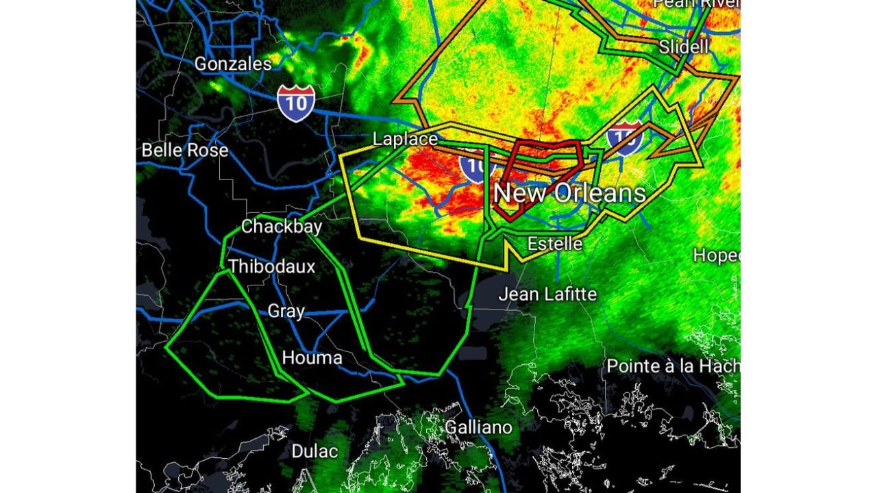 New Orleans Louisiana Hit With Multiple Tornado Warnings and Catastrophic Flooding as Tropical Storm Arthur Remnants Unleash Overnight and Morning Chaos