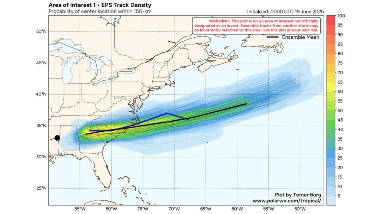 North Carolina, Virginia, Atlantic Coast Watching Remnants of Arthur for Low Chance Tropical Development This Weekend