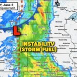 Northern High Plains Including North Dakota, South Dakota, and Wyoming Facing Tornado Potential as Strong Winds and High Instability Combine Tuesday June 2
