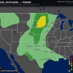 Northern Plains Including North Dakota, South Dakota, and Nebraska Facing Very Large Hail, Damaging Winds, and Tornadoes as Slight Risk Targets Rapid City and Sioux Falls Today