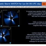 Northern States and Lower Midwest to Oregon Under G3 Geomagnetic Storm Watch as CMEs Arrive June 4 to 5 with Aurora Visibility Possible