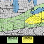Ohio Including Columbus, Cleveland, Dayton, and Akron Facing 60 MPH Wind Gusts, Large Hail, and Isolated Tornado Risk as Severe Storms Target the Region Saturday Evening June 6