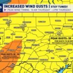 Pennsylvania Facing Widespread 35 to 50 MPH Wind Gusts Thursday With Power Outages Possible Across Northwestern PA and the Laurel Highlands