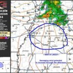 Tennessee Mississippi and Alabama Facing Imminent Severe Thunderstorm Watch with 55 to 70 MPH Winds as SPC Sets Watch Probability at 80 Percent