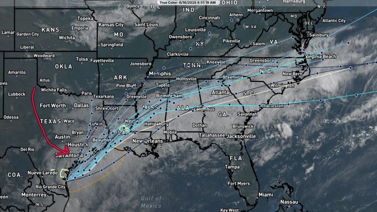 Texas Gulf Coast Facing 60 Percent Tropical Development Chance as NHC Raises Odds and Spaghetti Models Cluster Toward Western Gulf